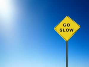 Go Slow sign