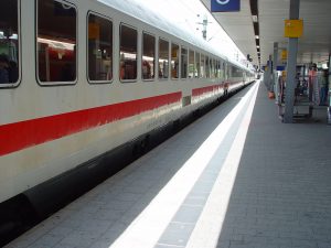 train wating to depart